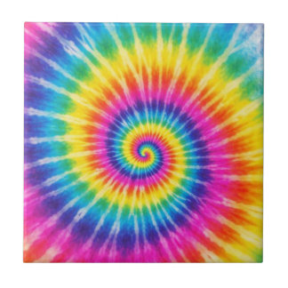 Colorful Tye-Dye  Ceramic Tile