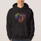 Valentines Day Tie Dye | I Love You Heart Hand Sig Hoodie | Zazzle