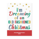 Colorful Typography Funny Goodbye 2020 Christmas Holiday Postcard