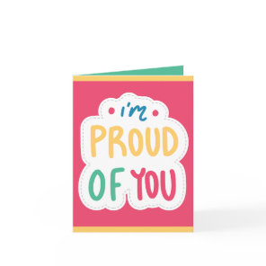 colorful typography well done exams test pass card