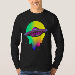 Colorful Ufo Believer Science Fiction Alien Abduct T-Shirt