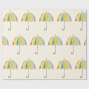 Colorful Umbrella – Bright & Cheerful Rainy Day Wrapping Paper