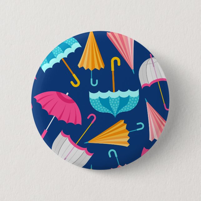 Colorful Umbrella Pattern Button (Front)
