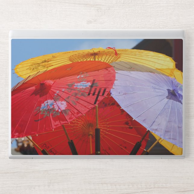 Colorful Umbrella Photo HP Laptop Skin (Front)