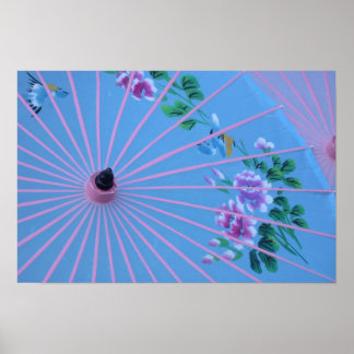Colorful Umbrella Poster