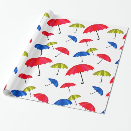Colorful Umbrella Wrapping Paper