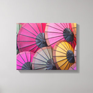 Colorful Umbrellas Canvas Print