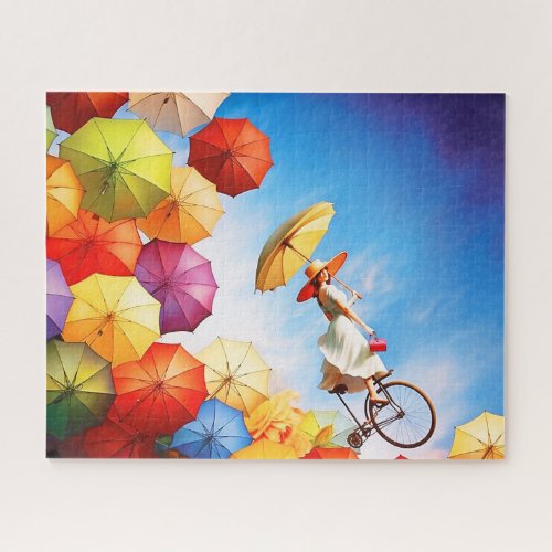 Colorful umbrellas jigsaw puzzle