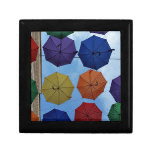 Colorful umbrellas keepsake box