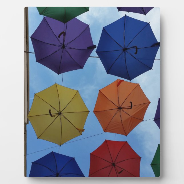 Colorful umbrellas plaque (Front)