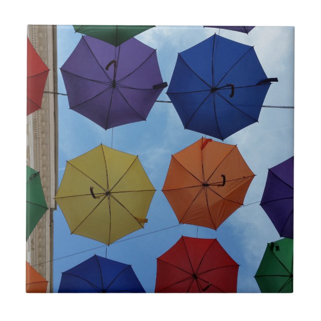 Colorful umbrellas tile (Front)