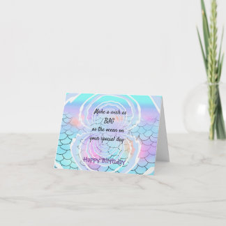 Colorful Under the Sea Birthday Card