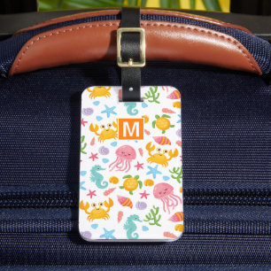 Colorful Under the Sea Kids Travel Luggage Tag