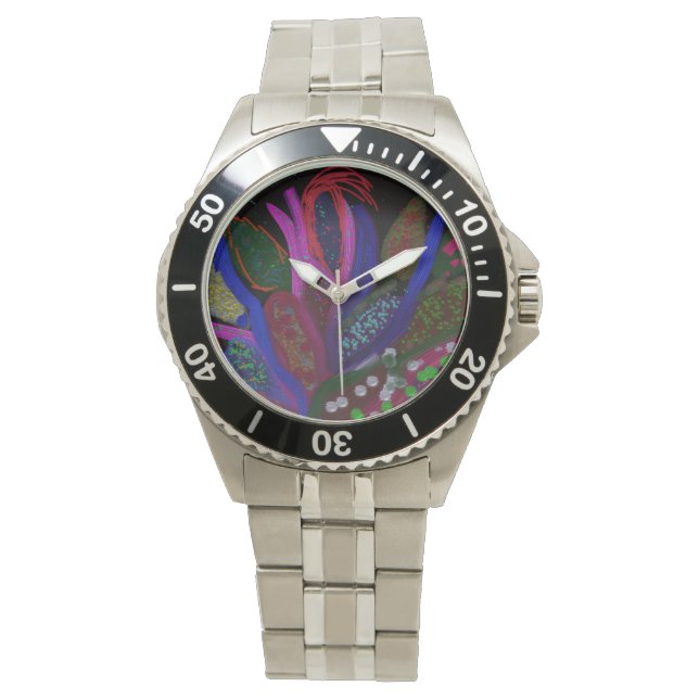 Colorful Underwater Sea Life Bracelet Watch (Front)