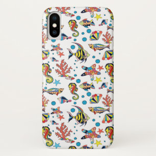 Colorful Underwater Sea Life Pattern iPhone X Case
