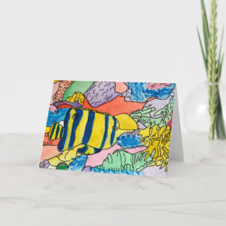 Colorful Underwater World Card