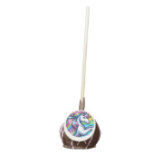 Colorful Unicorn and Rainbow Personalized Birthday Cake Pops (Front)