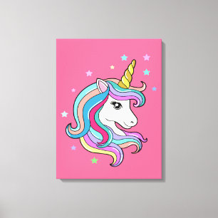Colorful Unicorn Canvas Print