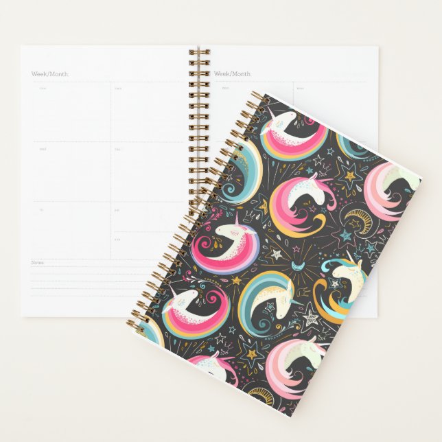 Colorful Unicorn Desk Planner Calendar  (Display)