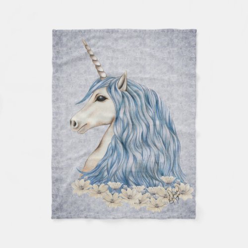 Colorful Unicorn Fleece Blanket
