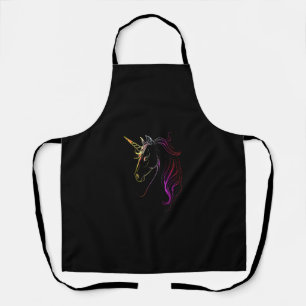 Colorful Unicorn Head Magic Tank Top Apron