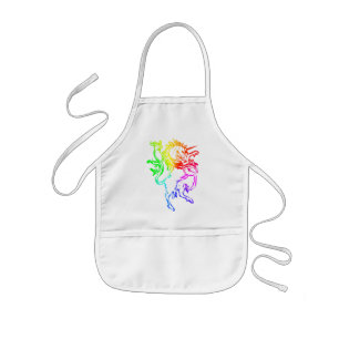 Colorful Unicorn Kids' Apron