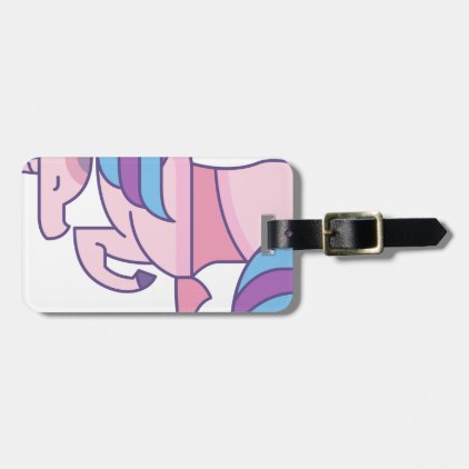 Colorful Unicorn Luggage Tag