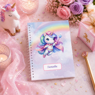 Colorful Unicorn Magical Day Girl Birthday Gift No Notebook
