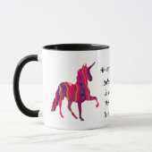Colorful unicorn mug with cute saying on it (Left)