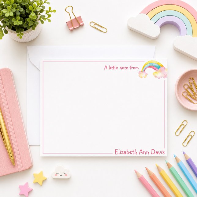 Colorful Unicorn Note Card (Creator Uploaded)