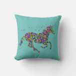 Colorful Unicorn Pillow at Zazzle