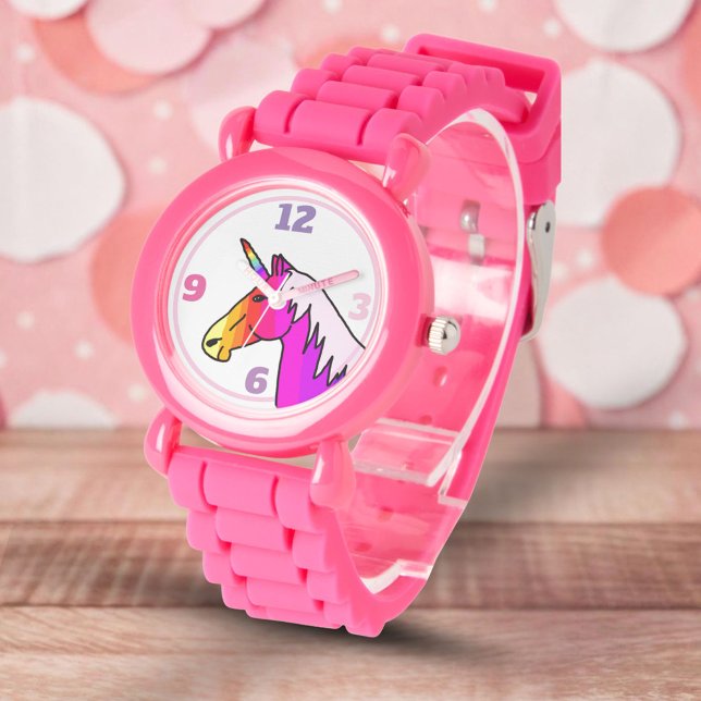 Colorful Unicorn Rainbow Girly Watch (Creator Uploaded)