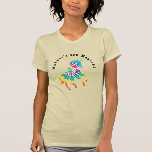 Colorful  Unicorn Rainbow  Mothers are Magical T_Shirt