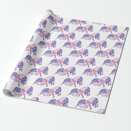 Colorful Unicorn Wrapping Paper