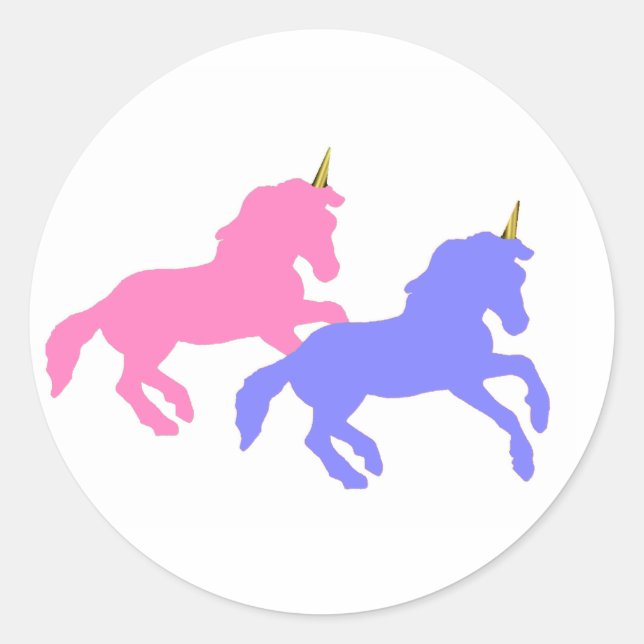 Colorful Unicorns Stickers (Front)