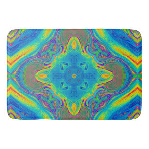 Colorful Unique Abstract Bath Mat