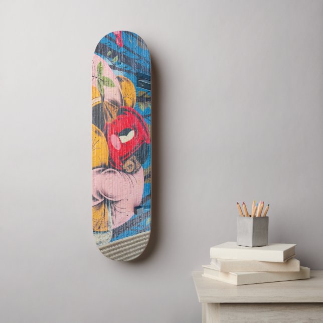 Colorful unique graffiti skateboard (Wall Art)