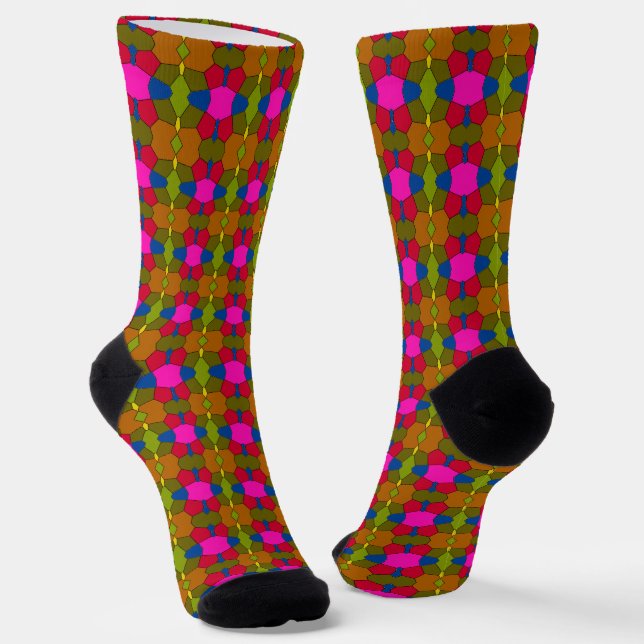 Colorful Unique Pattern Socks (Angled)