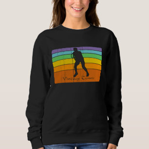 Colorful Unique Retro Vintage Men's Women's Tennis Sweatshirt