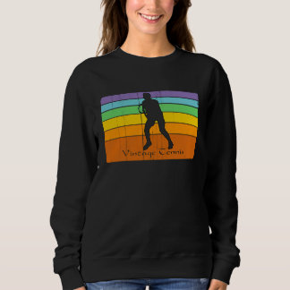 Colorful Unique Retro Vintage Men's Women's Tennis Sweatshirt