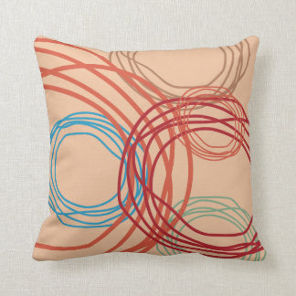 Cream Colored Background Pillows Decorative Throw Zazzle Colorful Unique Swirl Design On Cream Background Throw Pillow