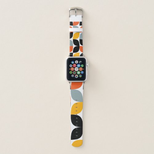 Colorful unique trendy urban leaf concept apple watch band