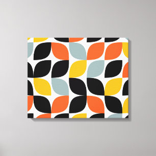Colorful, unique, trendy, urban leaf concept canvas print