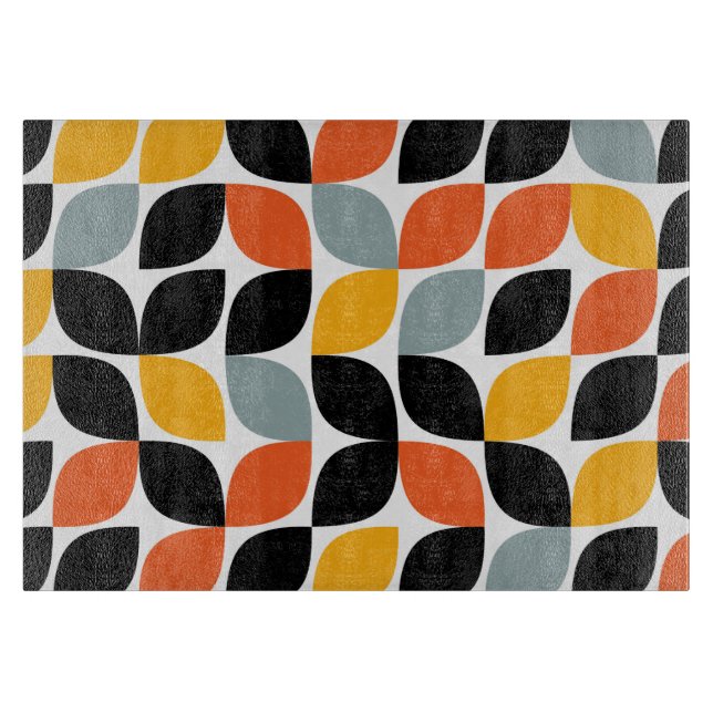 Colorful, unique, trendy, urban leaf concept cutting board (Front)