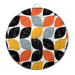 Colorful, unique, trendy, urban leaf concept dart board