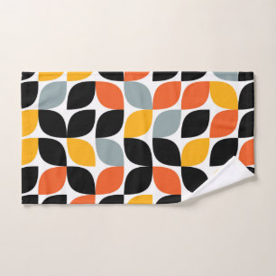 Colorful, unique, trendy, urban leaf concept hand towel 