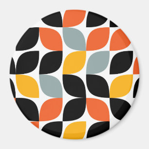 Colorful, unique, trendy, urban leaf concept magnet