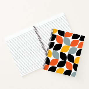 Colorful, unique, trendy, urban leaf concept notebook