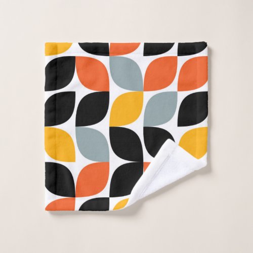 Colorful unique trendy urban leaf concept wash cloth