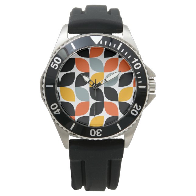 Colorful, unique, trendy, urban leaf concept watch (Front)